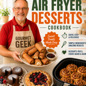 Air Fryer Desserts Cookbook Cover