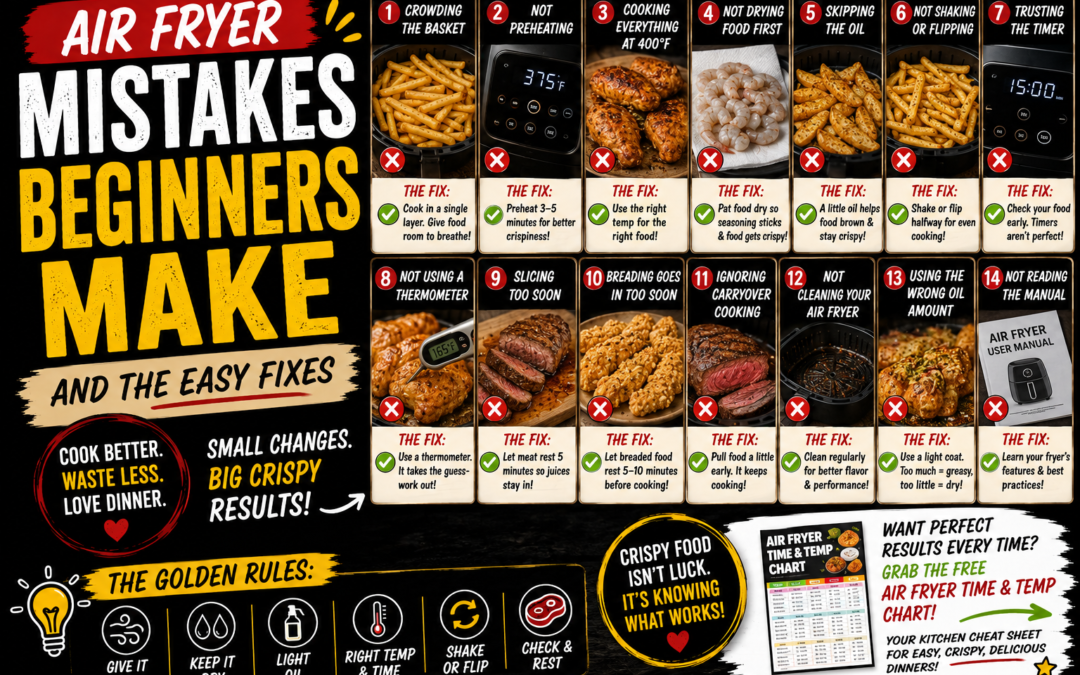 Air Fryer Mistakes Beginners Make — And the Easy Fixes