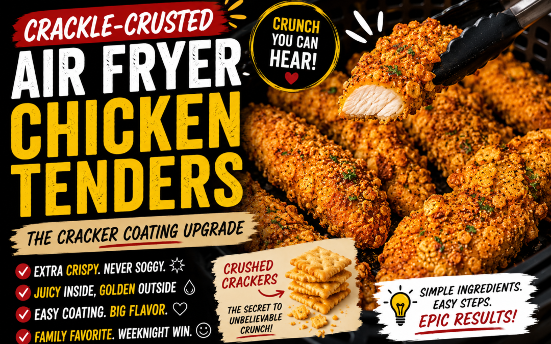 Crackle-Crusted Air Fryer Chicken: The Cracker Coating Upgrade