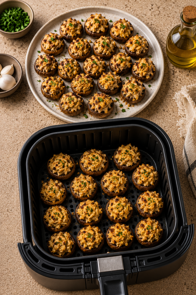 Stuffed Garlic Mushrooms recipe