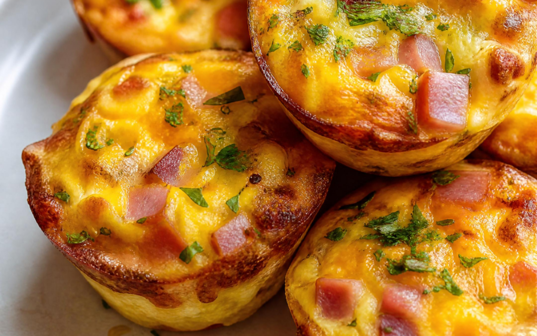 Ham, Egg & Cheddar Breakfast Cups recipe