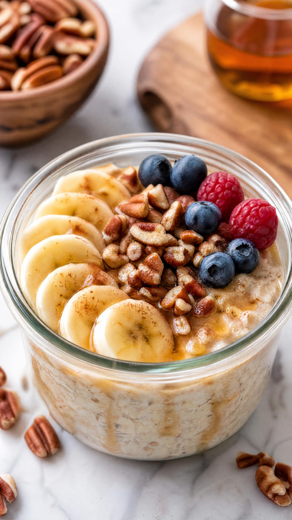 Maple Pecan Overnight Oats recipe