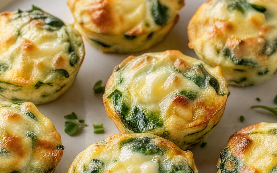 Mini Spinach & Swiss Quiche Cups recipe