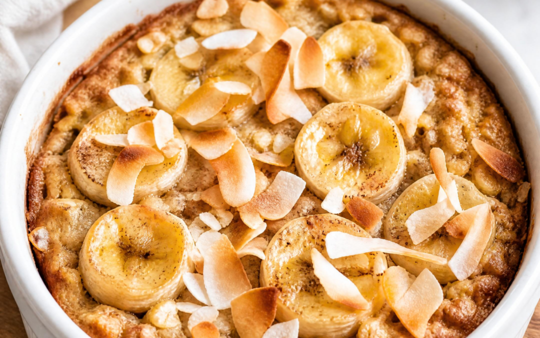 Coconut Banana Baked Oats