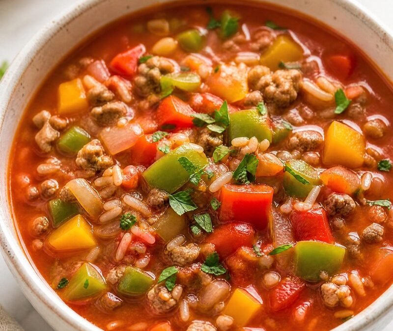 Stuffed Bell Pepper Soup