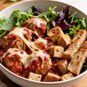Turkey Meatball Sub Bowl recipe