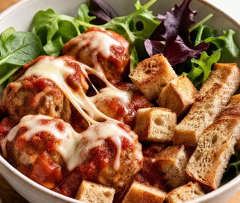 Turkey Meatball Sub Bowl recipe