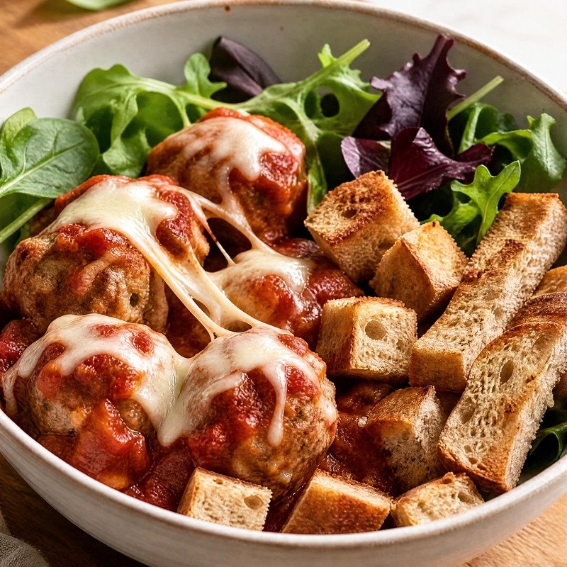 Turkey Meatball Sub Bowl recipe