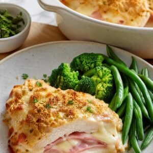 Chicken Cordon Bleu Bake recipe