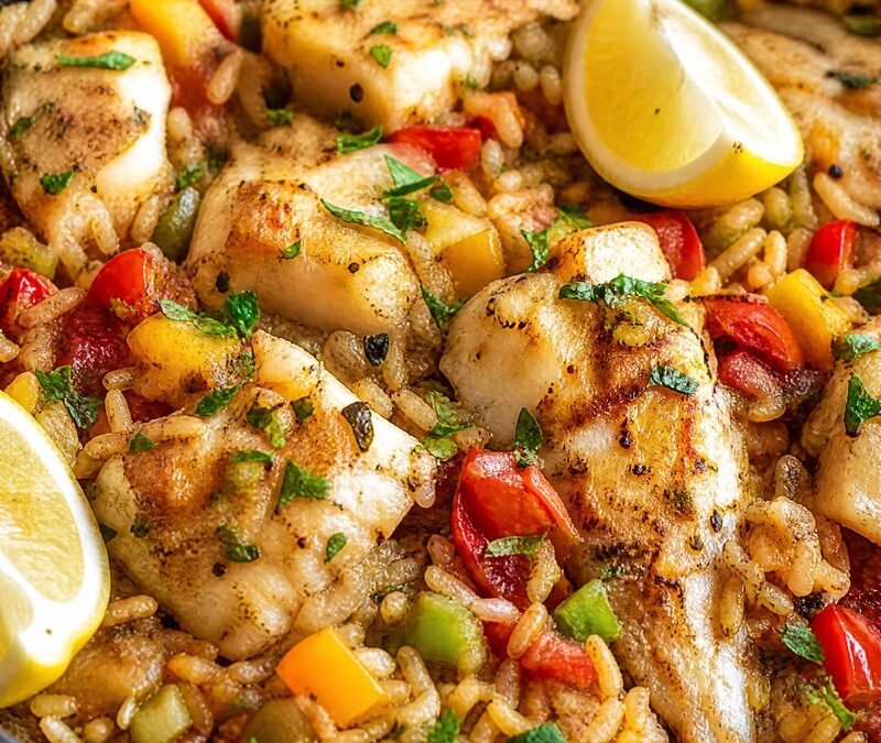 Cajun Fish & Rice Skillet recipe