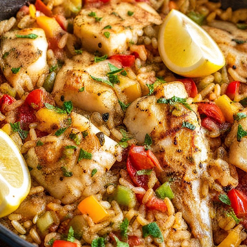 Cajun Fish & Rice Skillet recipe