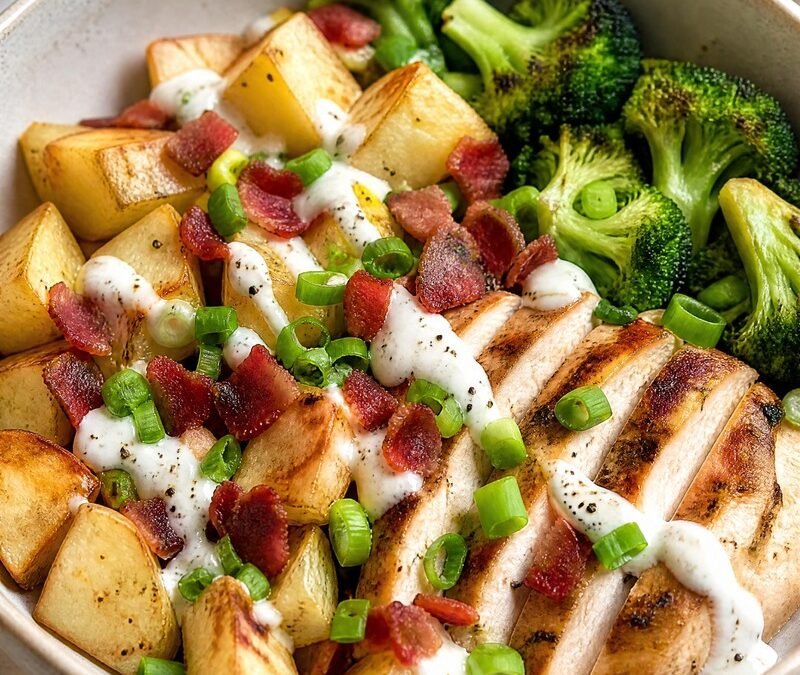 Chicken Bacon Ranch Potato Bowl
