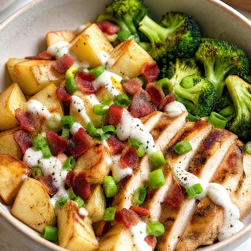 Chicken Bacon Ranch Potato Bowl
