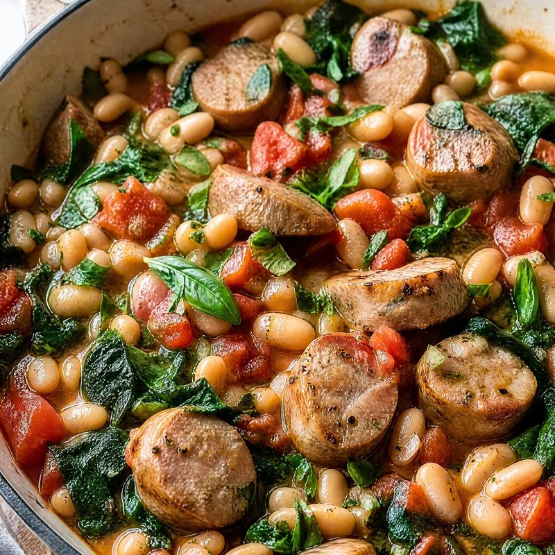 Italian Sausage and White Bean Skillet