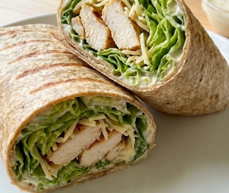 Grilled Chicken Caesar Wrap recipe