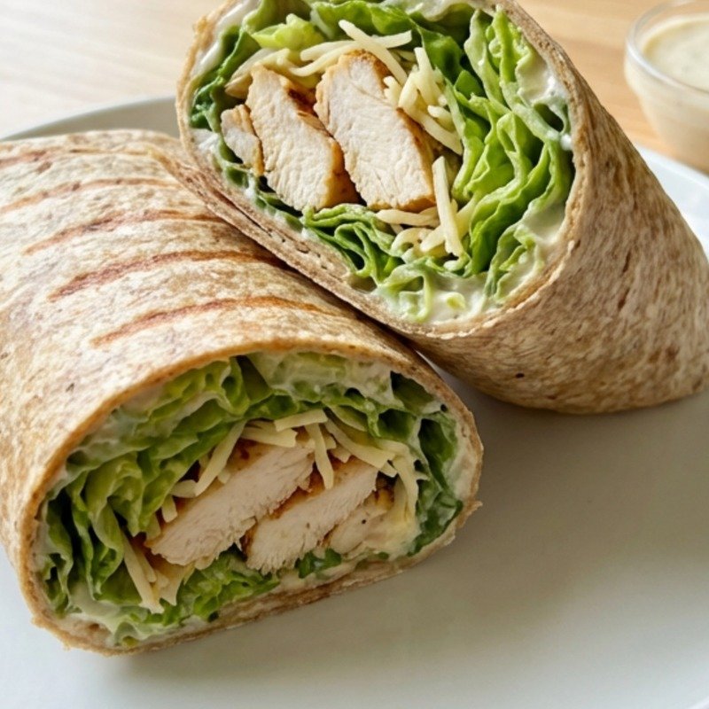 Grilled Chicken Caesar Wrap recipe