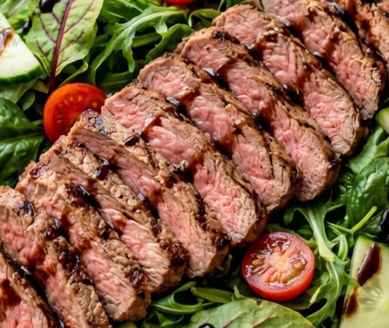 Steak Salad with Balsamic Glaze