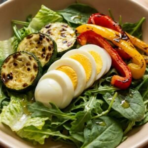 Grilled Veggie & Egg Salad recipe