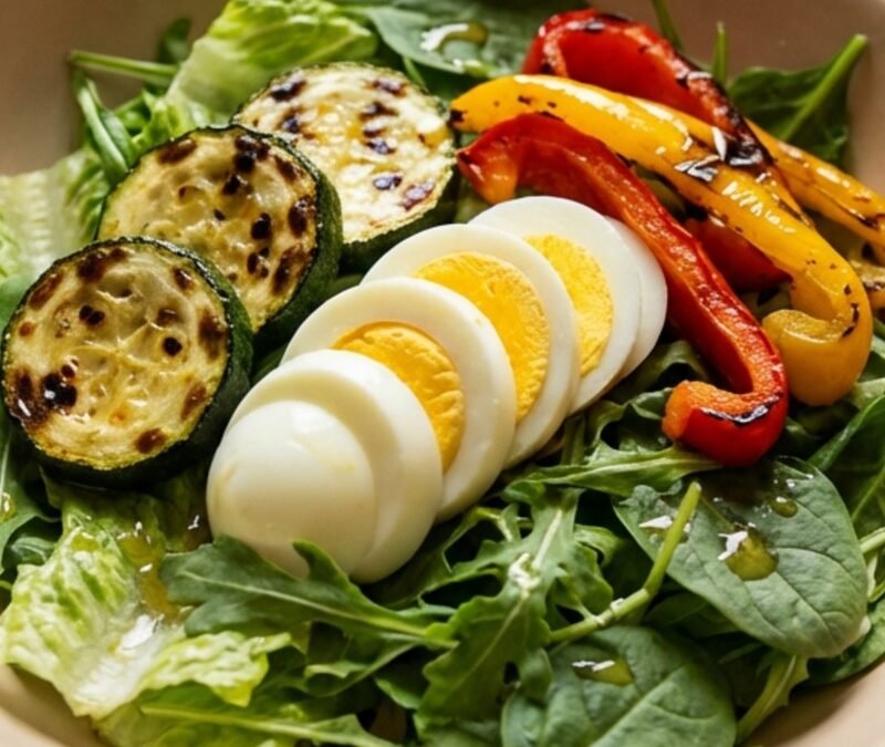 Grilled Veggie & Egg Salad