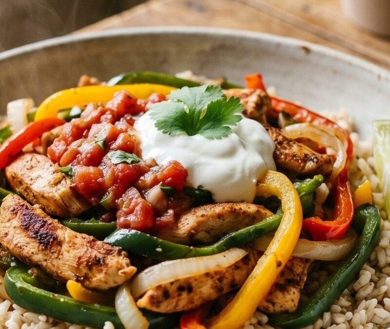 Poblano Chicken Fajita Bowl