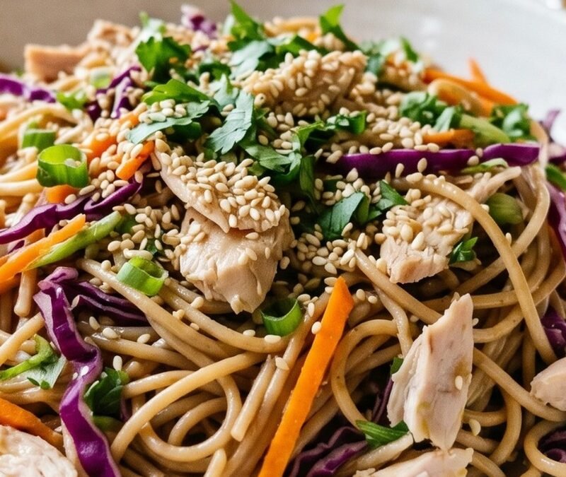 Sesame Turkey Noodle Salad