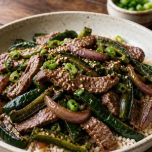 Beef & Poblano Stir Fry with Broccoli recipe