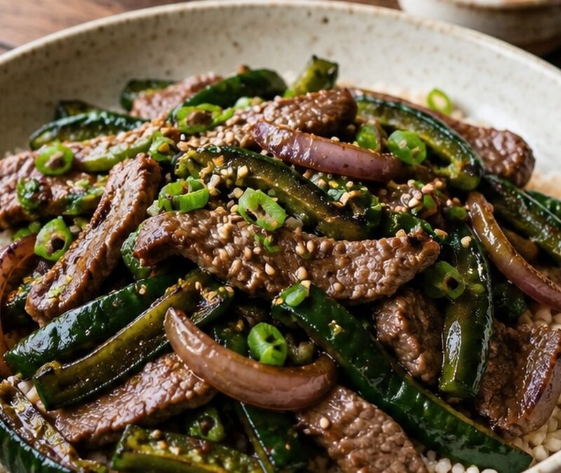 Beef & Poblano Stir Fry with Broccoli recipe