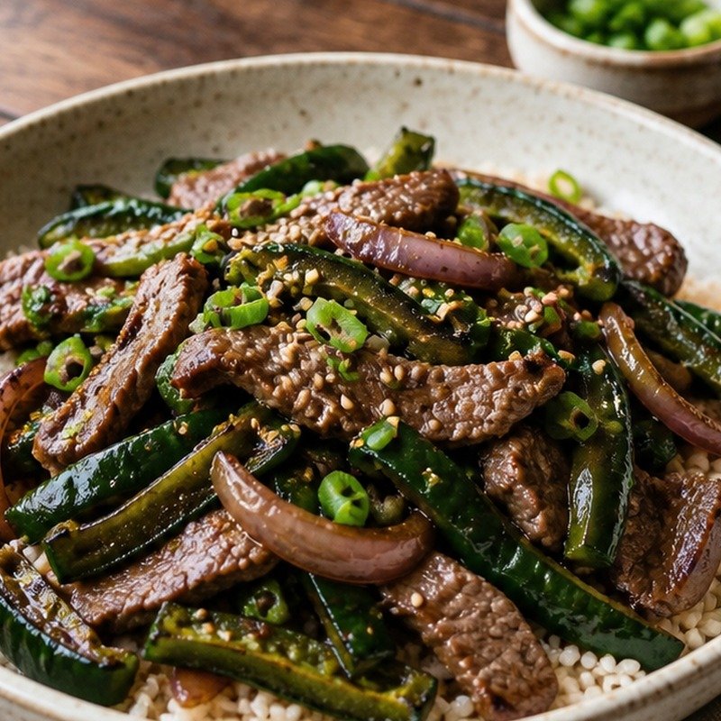 Beef & Poblano Stir Fry with Broccoli recipe
