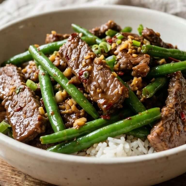 Szechuan Beef and Green Bean Stir-Fry