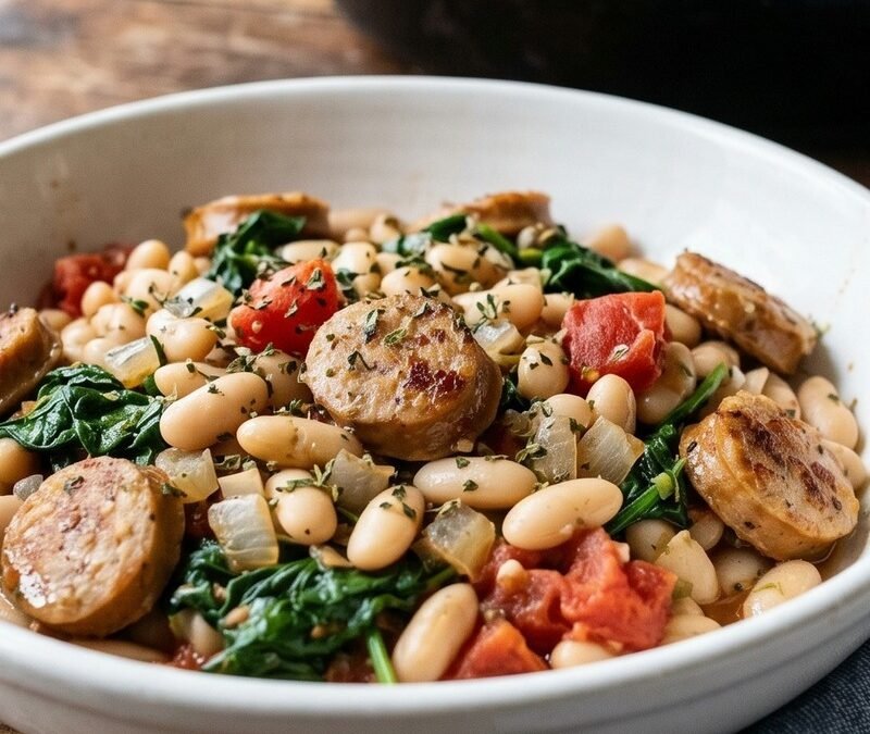 Chicken Sausage & White Bean Skillet