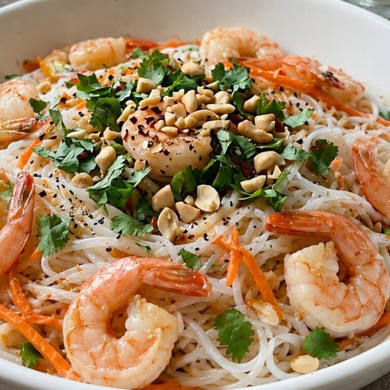 Peanut-Lime Shrimp Rice Noodles