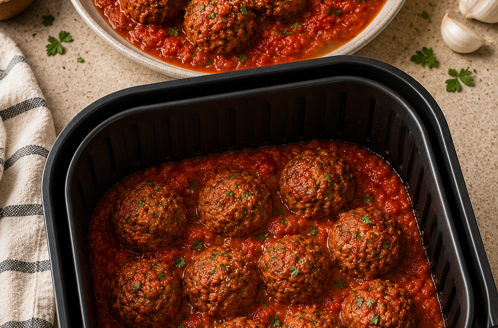 Fried Meatballs in Tomato Sauce recipe