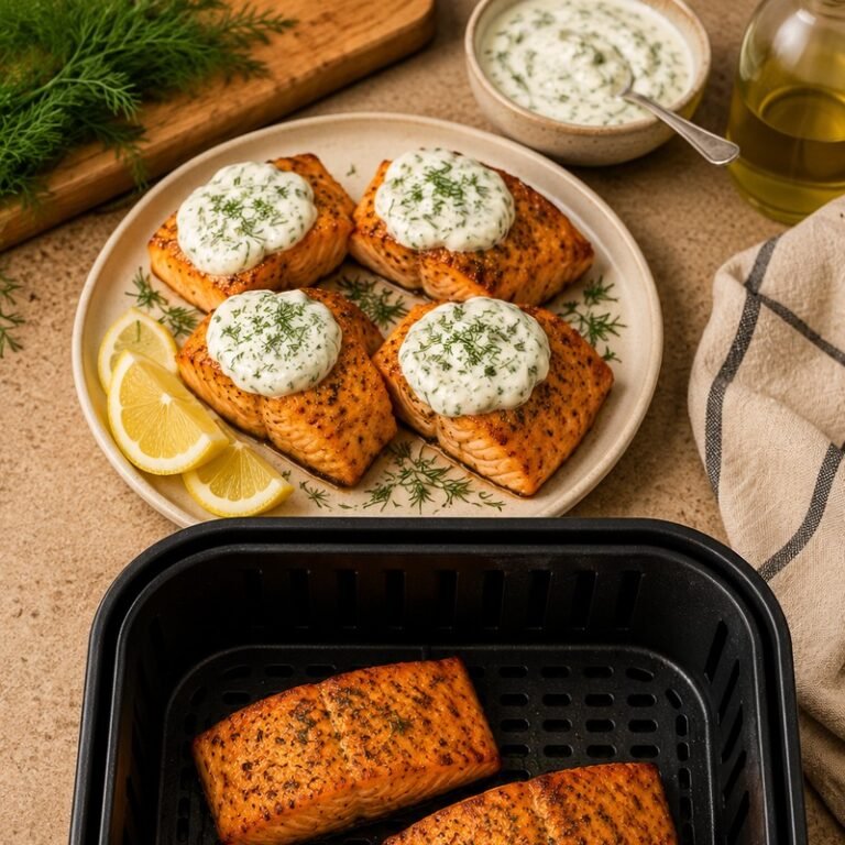 Salmon with Dill Sauce
