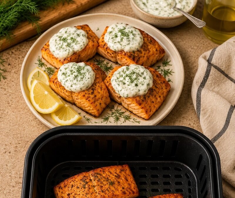 Salmon with Dill Sauce
