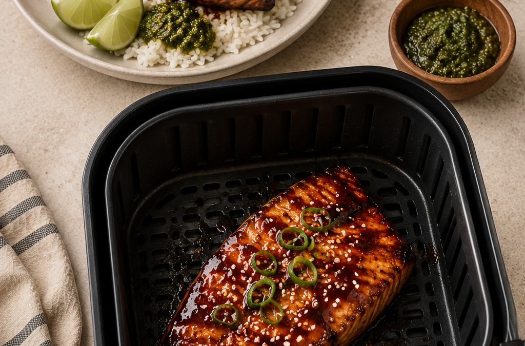 Teriyaki Glazed Halibut Steak
