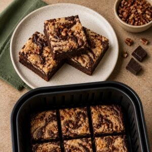 German Chocolate Brownie Swirl Bars recipe