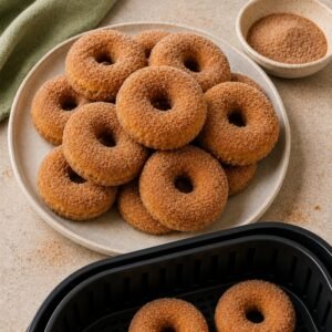 Cinnamon Sugar Cake Donuts recipe