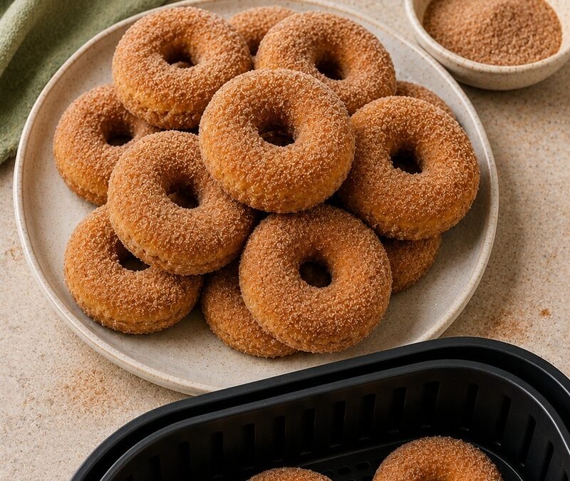 Cinnamon Sugar Cake Donuts recipe