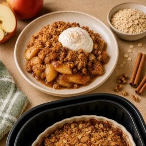 Air Fryer Apple Cinnamon Crisp recipe