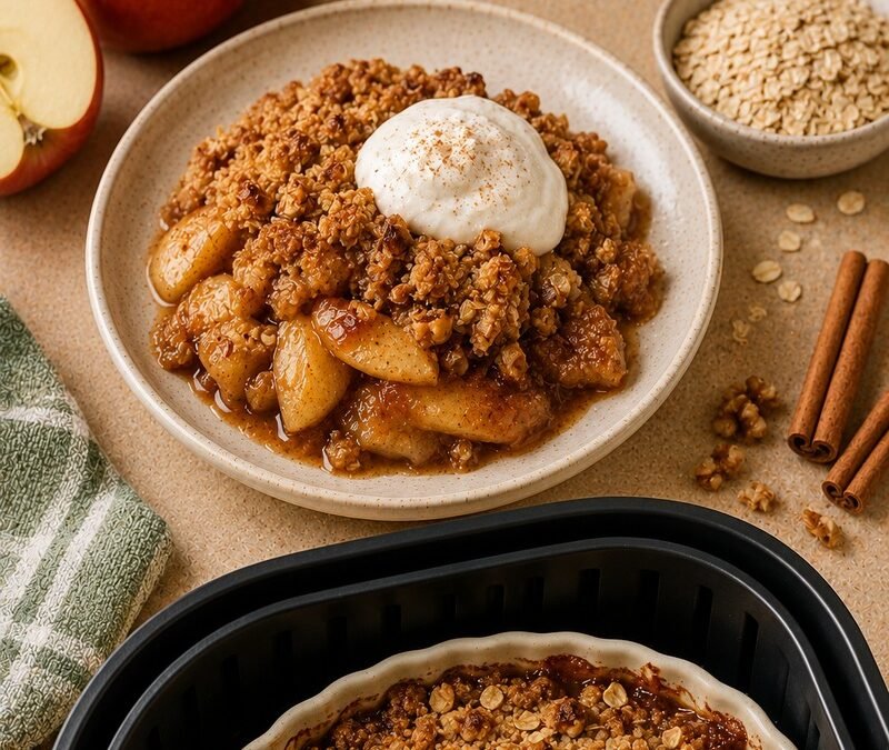 Air Fryer Apple Cinnamon Crisp recipe