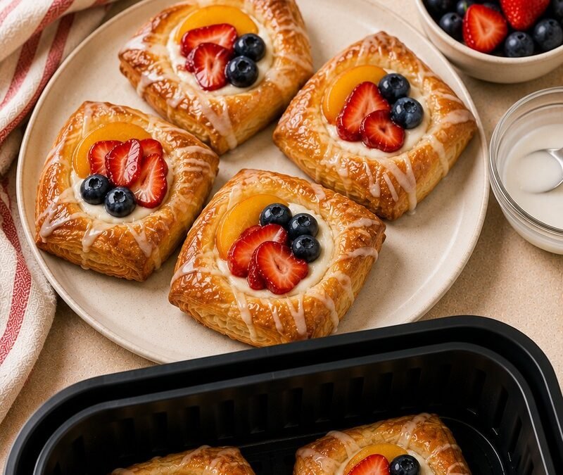 Air Fryer Fruit Danish