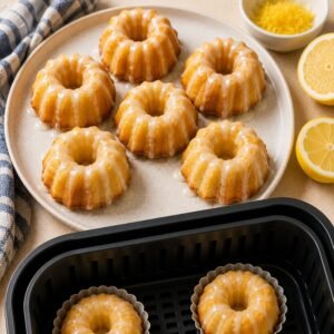 Air Fryer Mini Lemon Baby Bundt Cakes recipe
