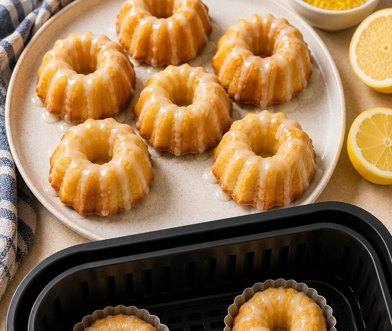 Air Fryer Mini Lemon Baby Bundt Cakes recipe