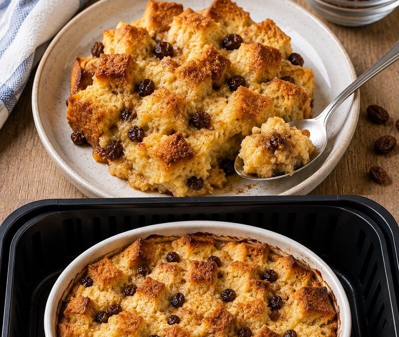 Air Fryer Bread Pudding recipe