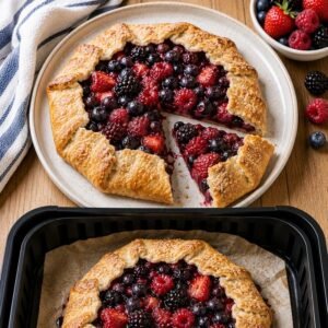 Air Fryer Rustic Mixed Berry Galette recipe
