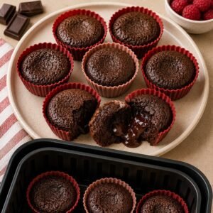 Chocolate Lava Brownie Cups