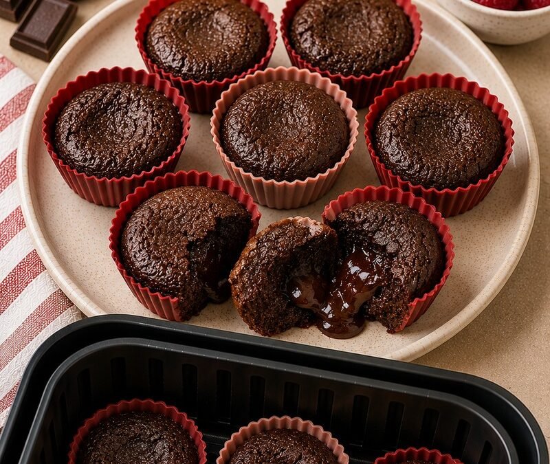 Chocolate Lava Brownie Cups