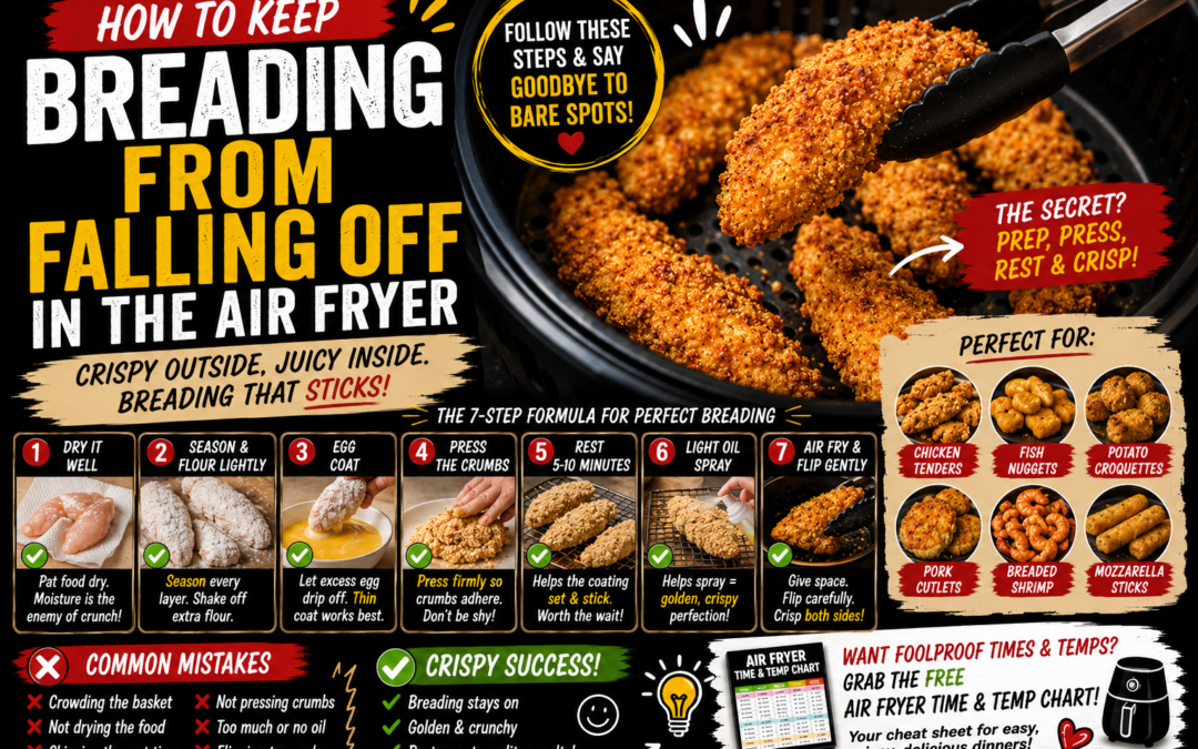 How to Keep Breading From Falling Off in the Air Fryer