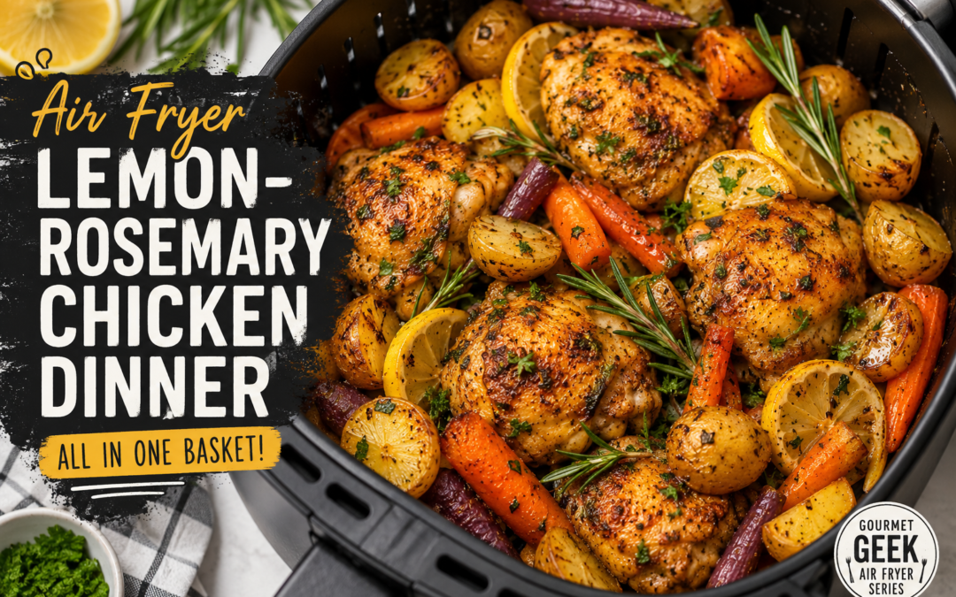 Air Fryer Lemon-Rosemary Chicken Dinner: A Complete Meal in One Basket