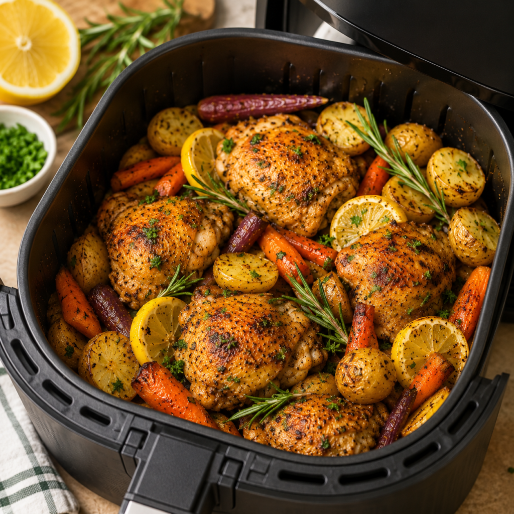 Air Fryer Lemon Rosemary Chicken